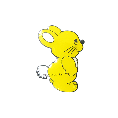 [W][Pin]Yellow Rabbit.핀뱃지