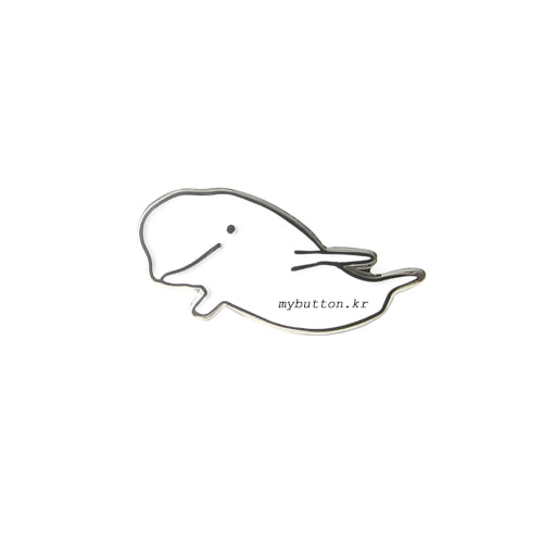 [W][Pin]Whale.흰고래 뱃지