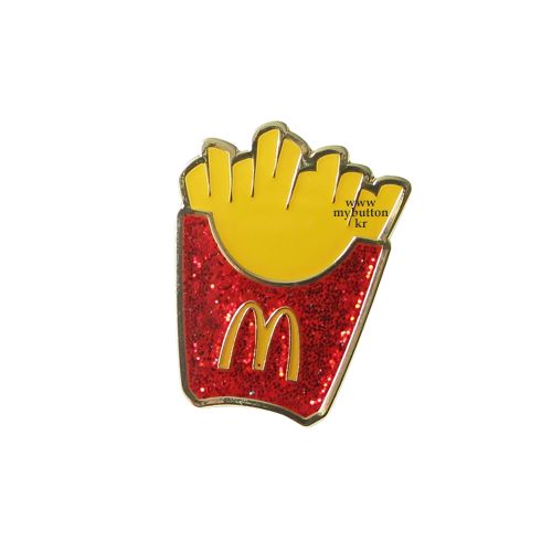 [Mcdonald&#039;s][Pin]Holiday Glitter FF.맥도날드 핀뱃지