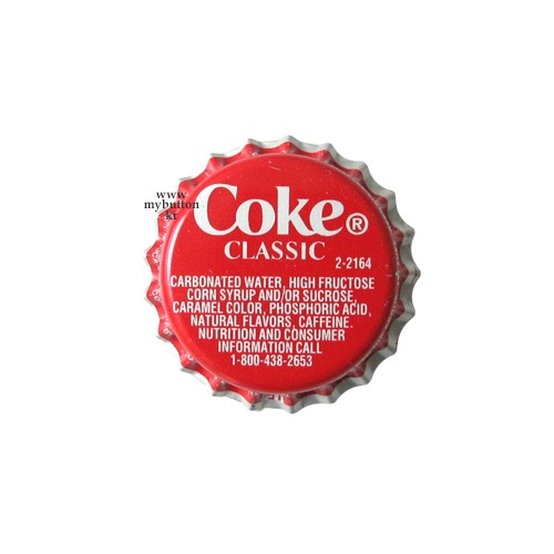 [Vintage][USA][Soda]Coke Classic.버클캡 브로치