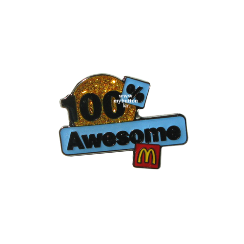 [Mcdonald&#039;s][Pin]100 Awesome.맥도날드 핀뱃지