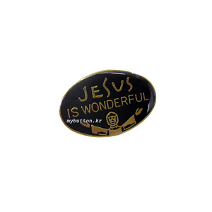 [Retro][Pin]Jesus is wonderful.크리스천 핀뱃지