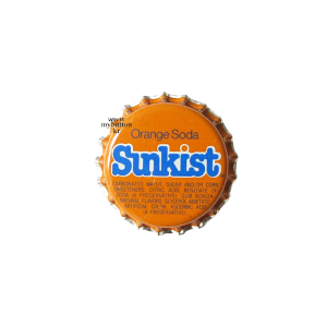 [Vintage][USA][Soda]Sunkist.버틀캡브로치