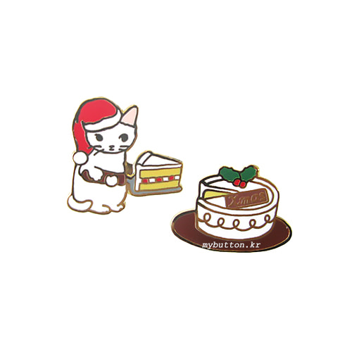 [PXS-001][Pin][SET]Cat_Christmas.고양이 뱃지세트