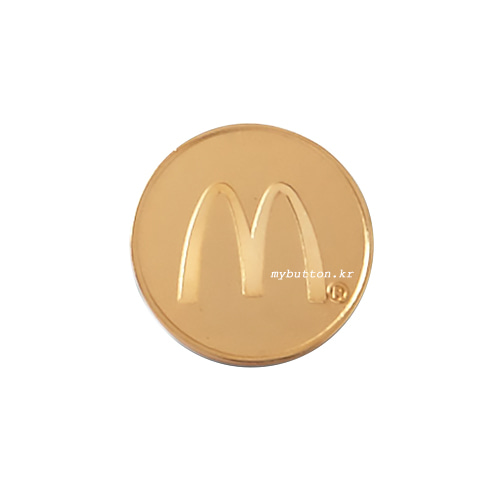[Mc][Pin][USA]Gold Arch(Circle).핀뱃지